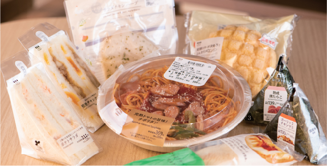 大手コンビニと同等の商品をご用意！